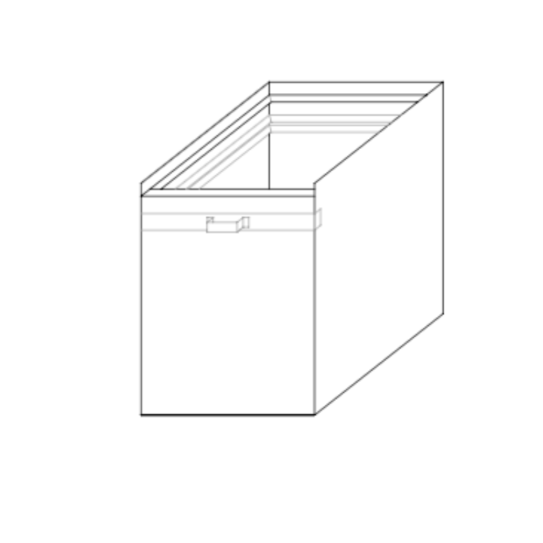 Closed Bottom Base Box drawing