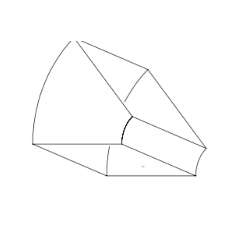 Variable Degree Radius Elbow drawing