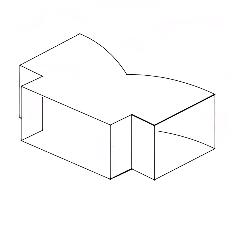 Square Tee drawing