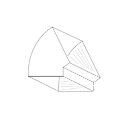 Variable Degree Radius Elbow drawing
