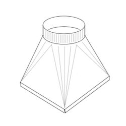 Square to Round drawing